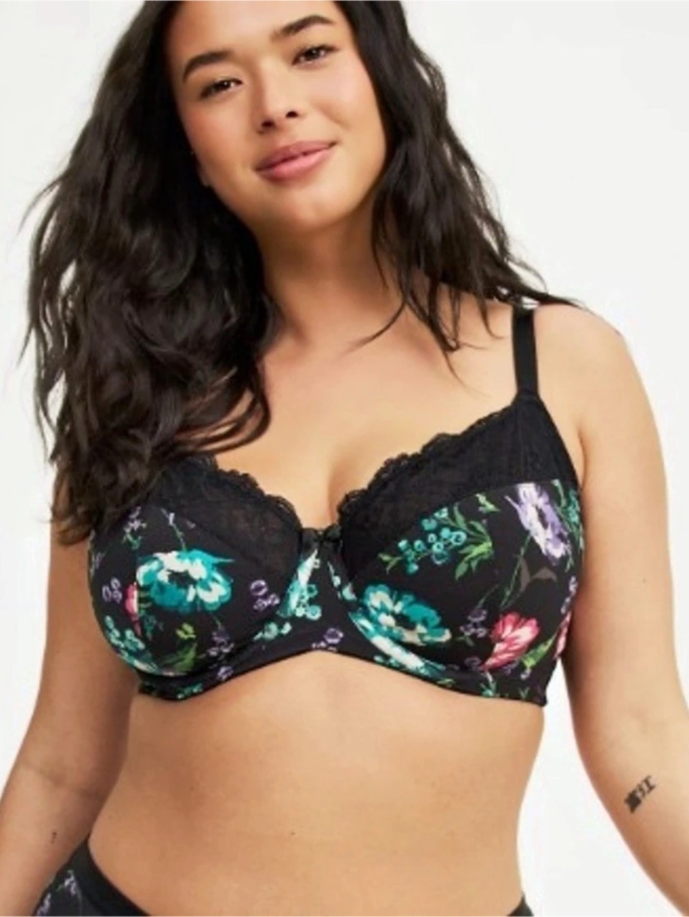 Torrid Full Coverage Unlined Lace Trim Bra 48DDD
